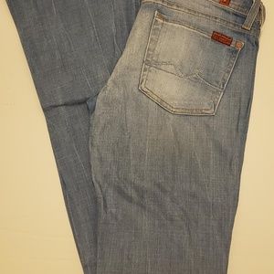 7 For All Mankind Rocker Light Wash Size 27